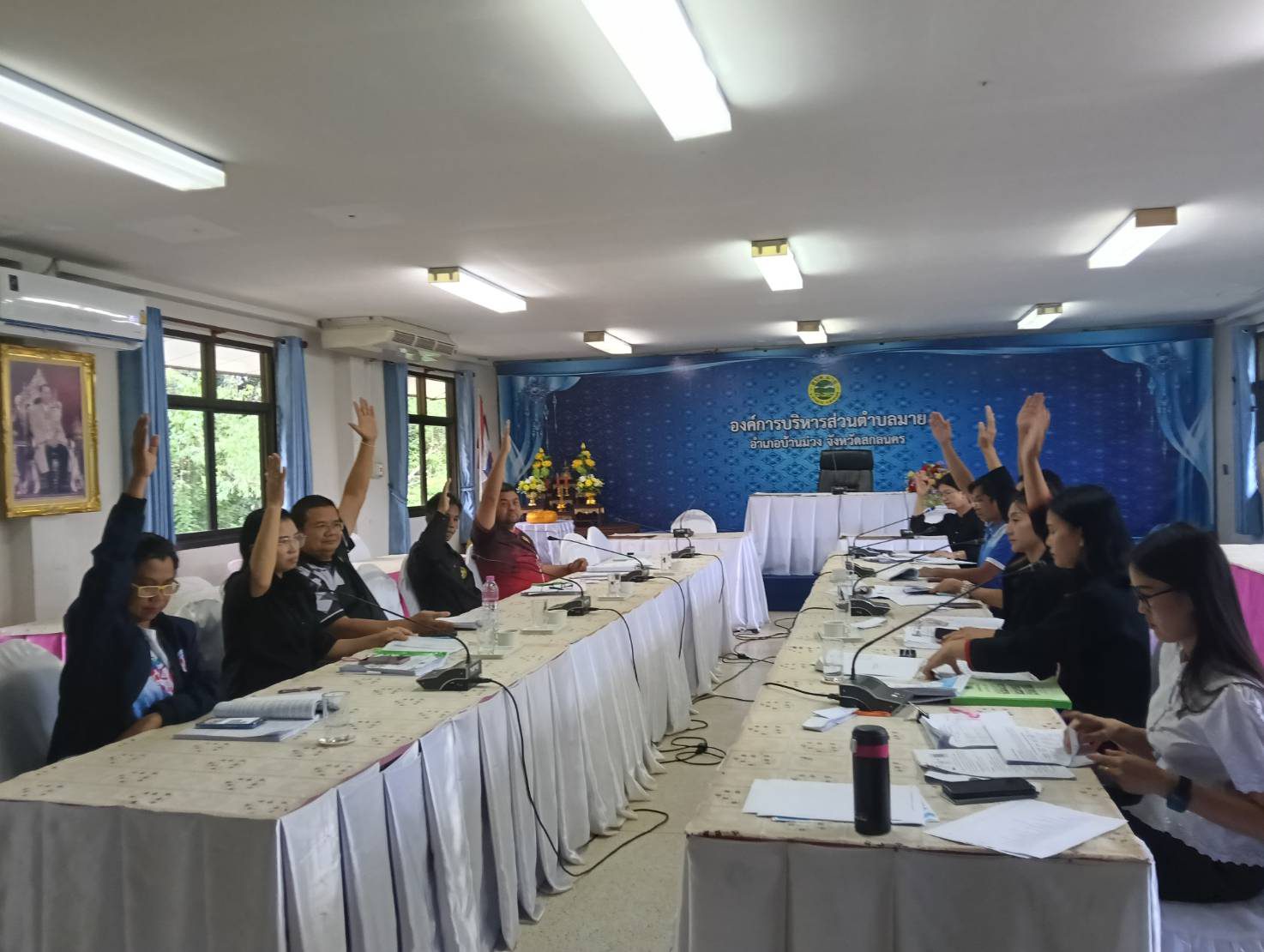 ภาพการประชุมคณะกรรมการสนับสนุนการจัดทำแผนพัฒนาองค์การบริหารส่วนตำบลมาย ครั้งที่ 2/2569